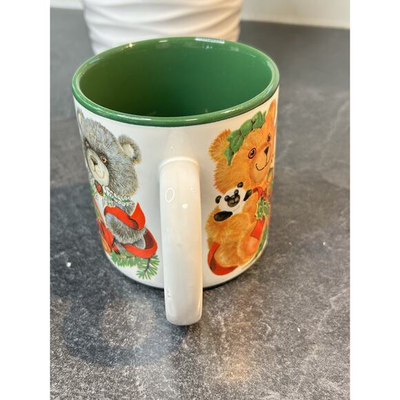 1993 Potpourri Designs By Kathy‎ Rogers Beary Teddy Bear Christmas Coffee Mug - Picture 4 of 7